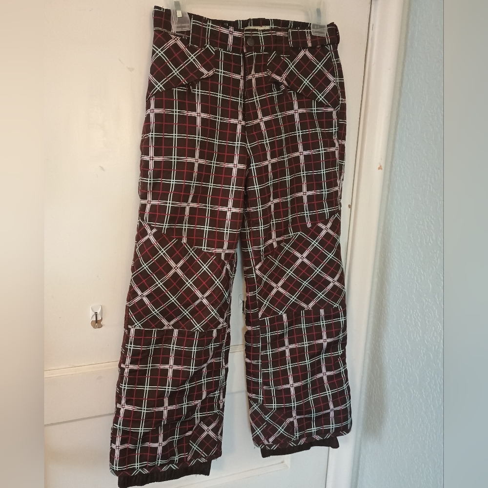 Cherokee Brown Plaid Pants